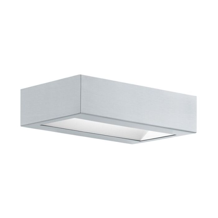 Sølv modern udendørslampe rustfrit stål, Simen, 4W, 3000K LED, IP44