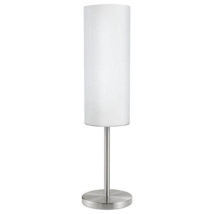 Nikkel bordlampe glas, Ciuda, med brytare