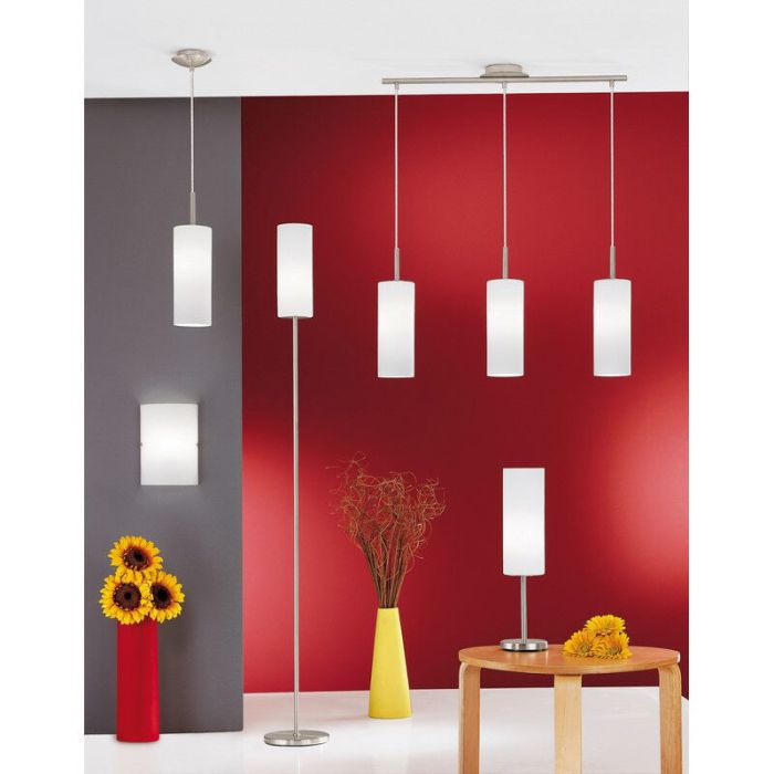 Nikkel bordlampe glas, Ciuda, med brytare