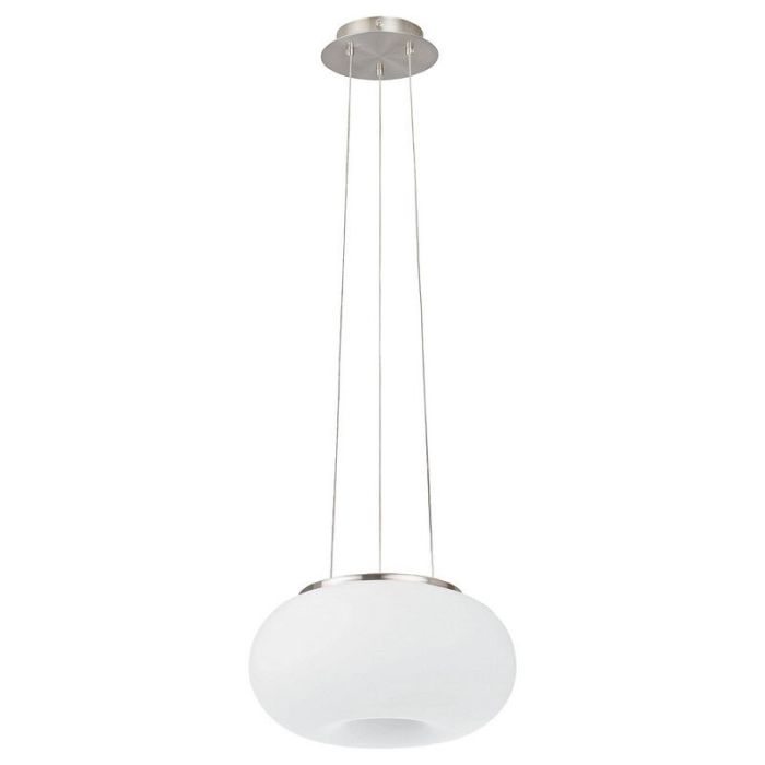 Nikkel design pendler lampe glas, Skyler