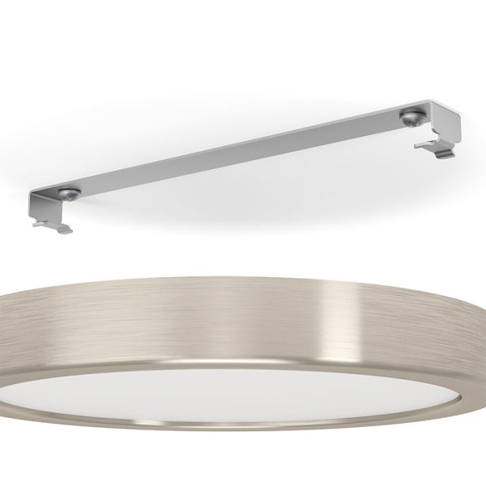 Nikkel plafond stål, Geraldo, 17W, 3000K LED