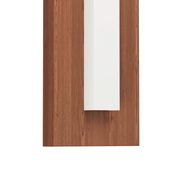 Brun modern udendørslampe aluminium, Bernardo, 7W, 3000K LED, IP44