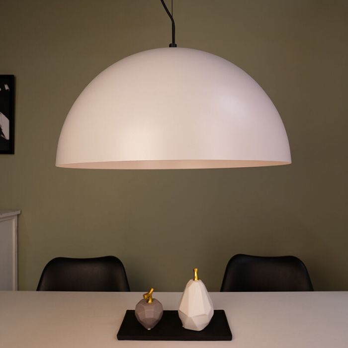 Beige pendel kuppel stål, Geneva