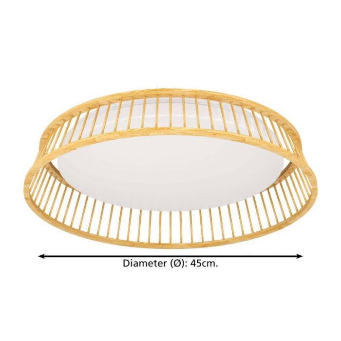 Rustik plafond træ, Jolene, 20W, 3000K LED
