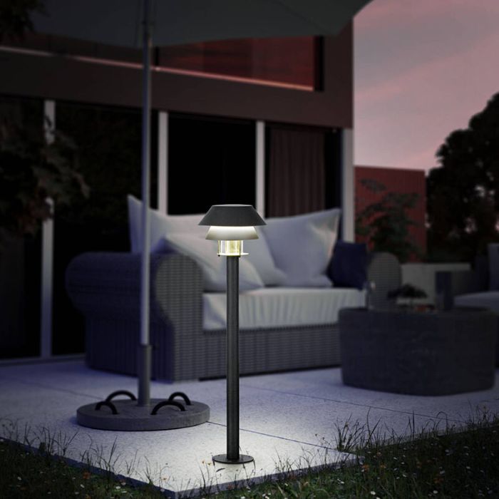 Sort udendørslampe stål, Cindy, IP65
