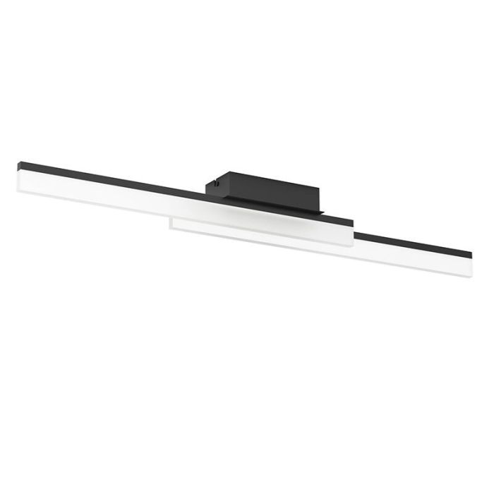 Sort modern loftlampe badeværelse aluminium, Michelle, 11W, 3000K LED, IP44