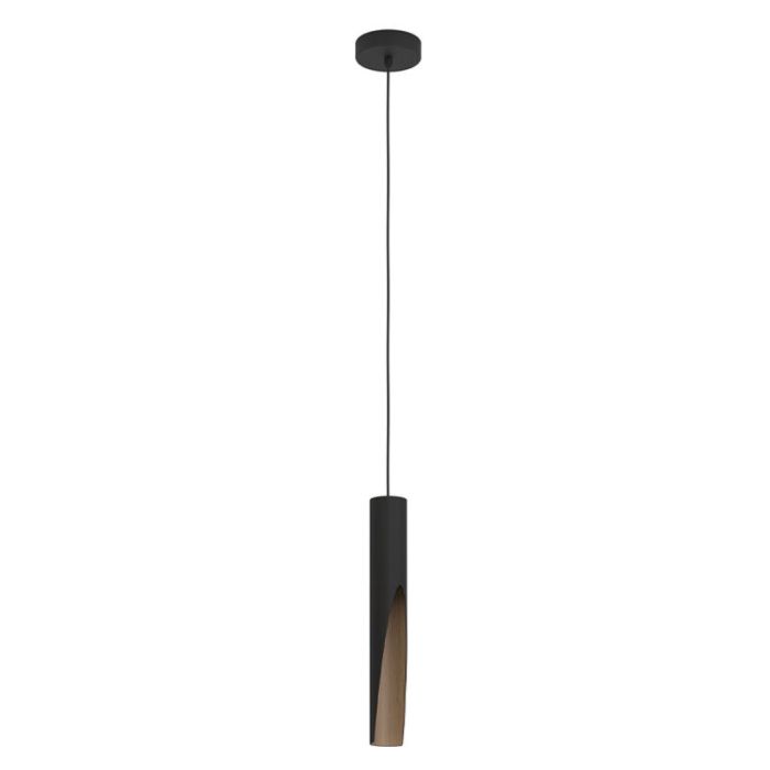 Brun modern pendler lampe aluminium, Aloysius
