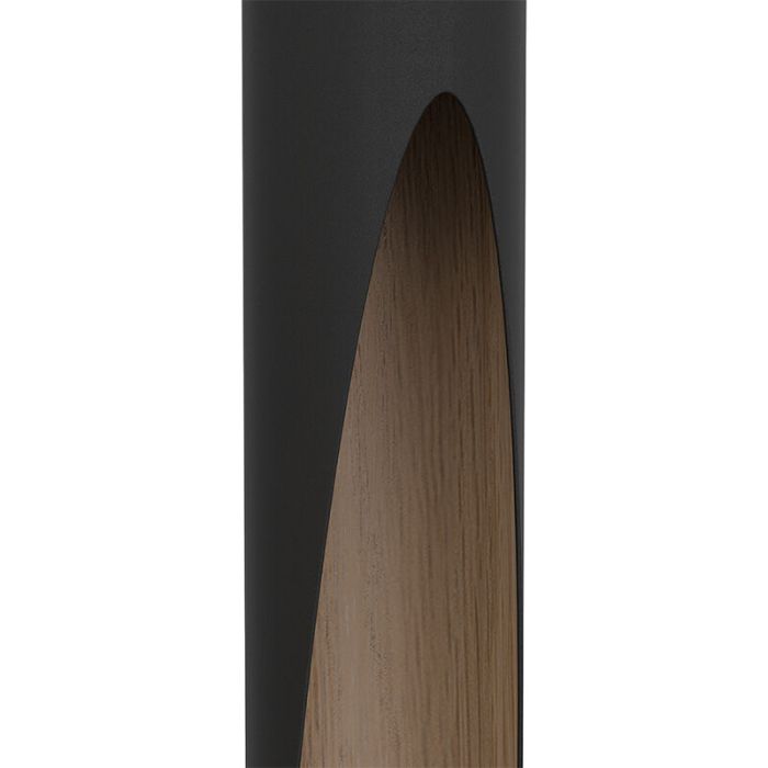 Brun modern pendler lampe aluminium, Aloysius