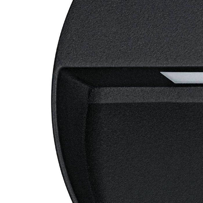 Sort modern udendørslampe aluminium, Lamar, 4,8W, varm til kold hvid justerbar LED, IP65