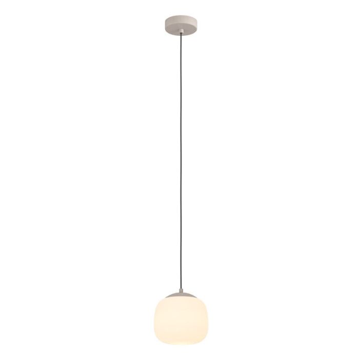 Taupe pendler lampe glas, Claudia