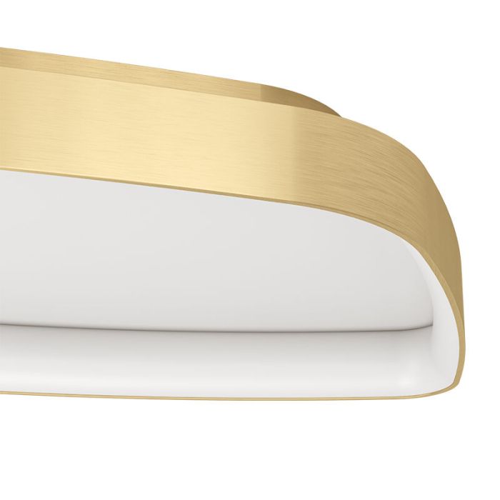 Guld design plafond aluminium, Samson, 25,2W, 3000K LED