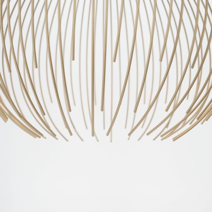 Guld industri pendler lampe stål, Keimpe