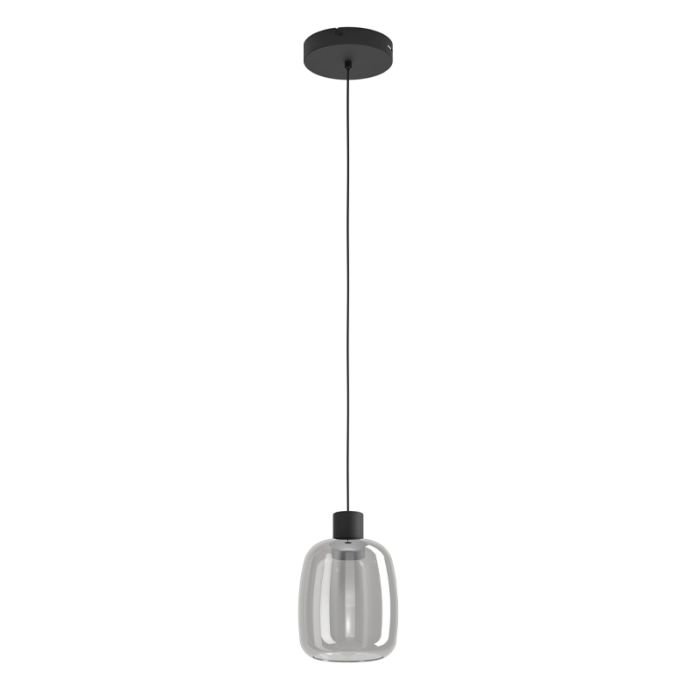 Sort modern smart pendler lampe glas, Tamika, 3,7W, RGBW LED