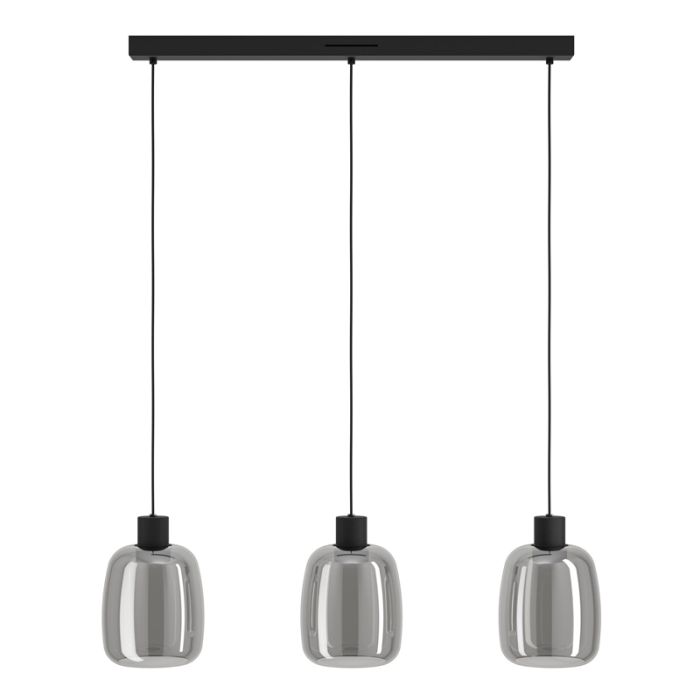 Sort modern smart pendler lampe glas, Tamika, 3,7W, RGBW LED