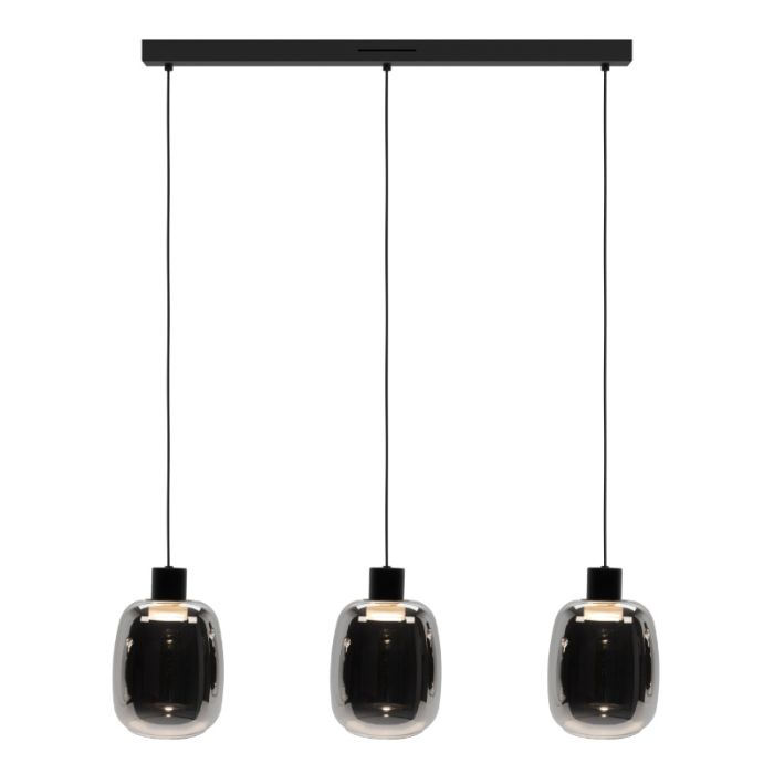Sort modern smart pendler lampe glas, Tamika, 3,7W, RGBW LED