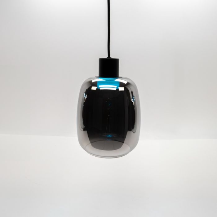 Sort modern smart pendler lampe glas, Tamika, 3,7W, RGBW LED