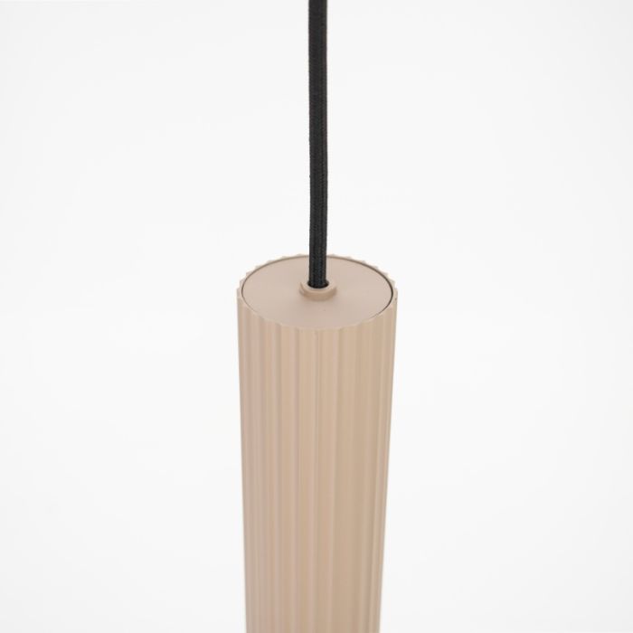 Beige modern pendler lampe stål, Vahid
