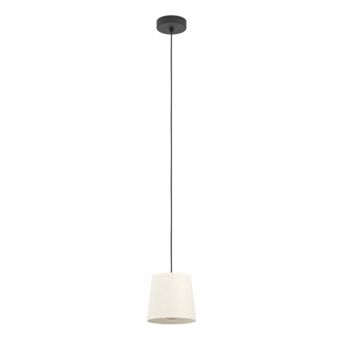 Sort modern pendler lampe stof, Siham