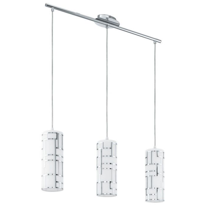 Hvid modern pendler lampe glas, Cadore