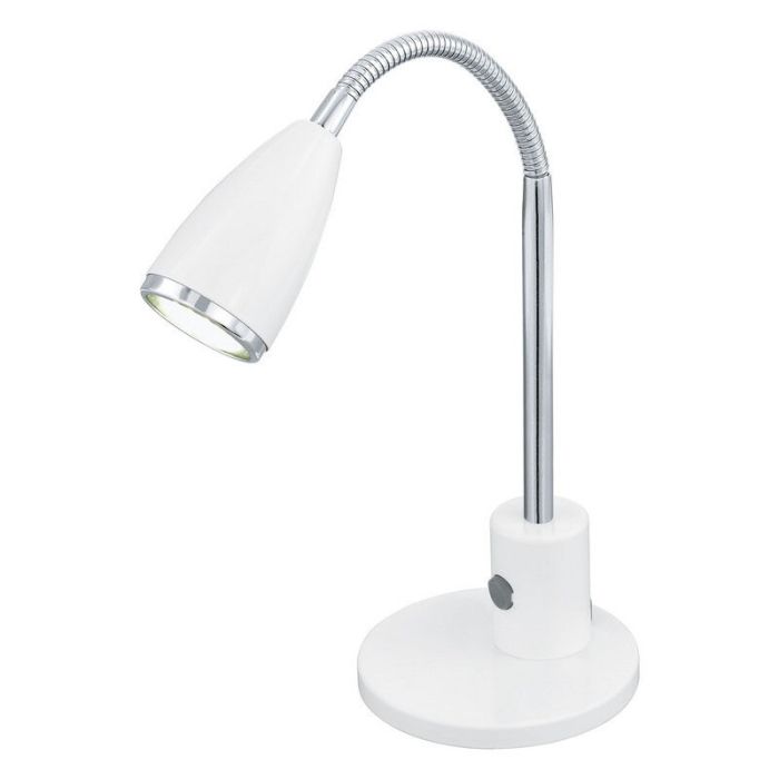 Hvid bordlampe metal, Said, med brytare