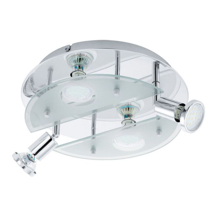 Krom design loftspot glas, Lusie