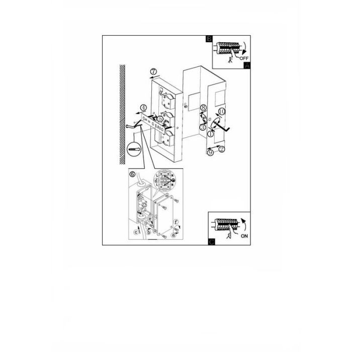 Sølv modern udendørslampe plast, Maegan, 3W, 3000K LED, IP44