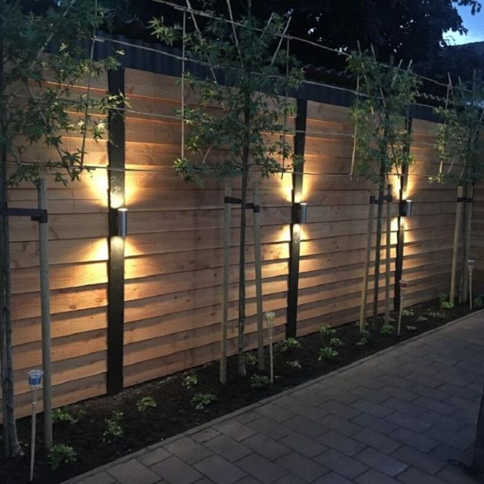 Sølv modern udendørslampe rustfrit stål, Marlies, IP44