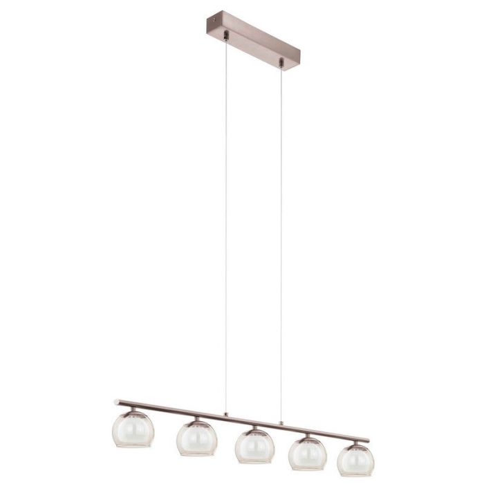 Nikkel modern pendler lampe glas, Riviera, 3W, 3000K LED