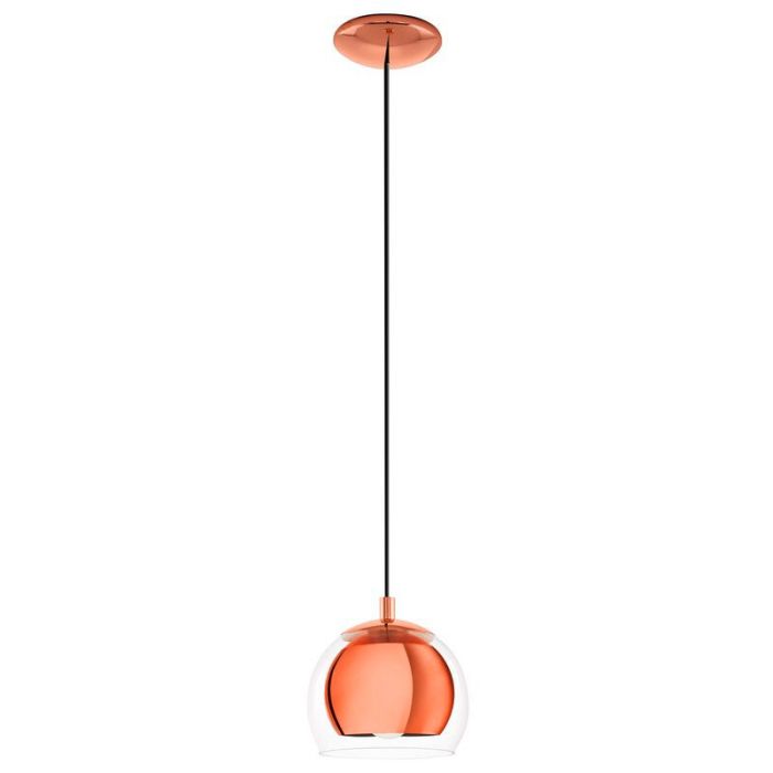 Kobber design pendler lampe glas, Iroma
