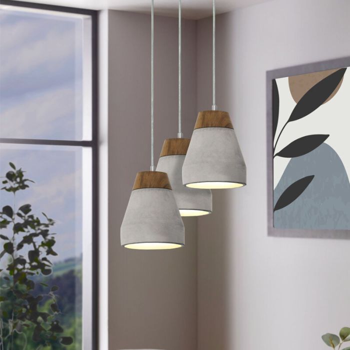 Beton pendler lampe brun, Antonio