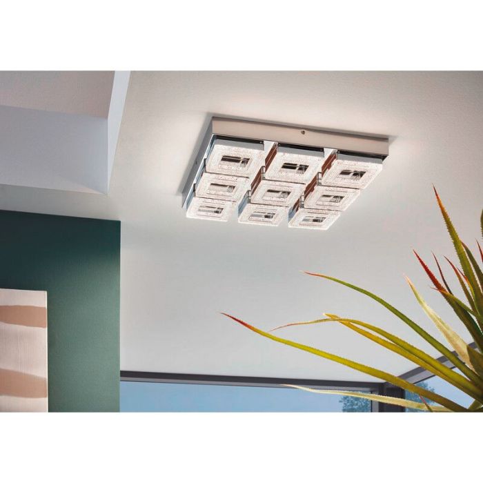 Krom modern væglampe plast, Arjo, 4W, 3000K LED