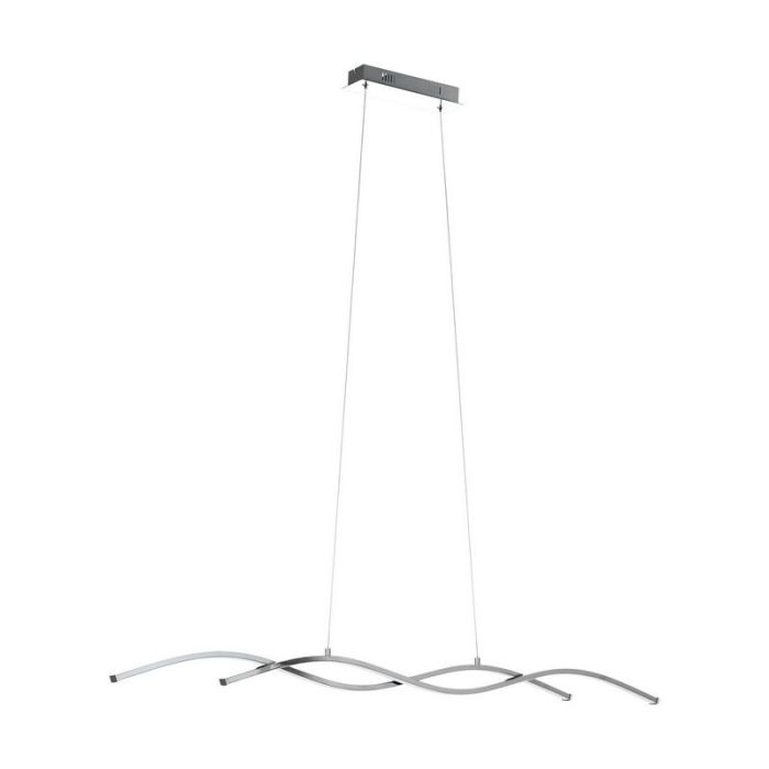 Krom modern pendler lampe aluminium, Arantxa, 14W, 3000K LED