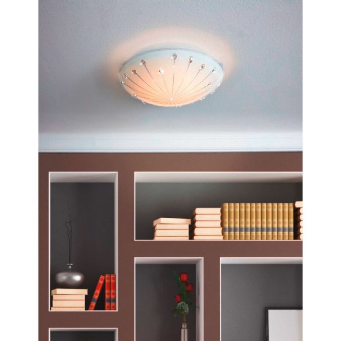 Hvid loftlampe glas, Bennet, 11W, 3000K LED