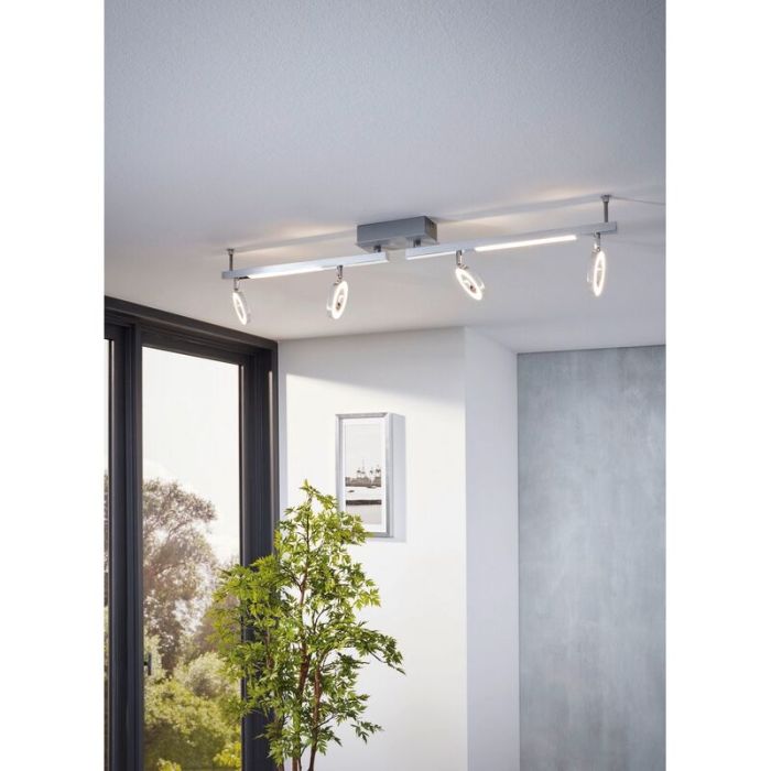Krom modern loftspot aluminium, Madelinde, 3W, 3000K LED