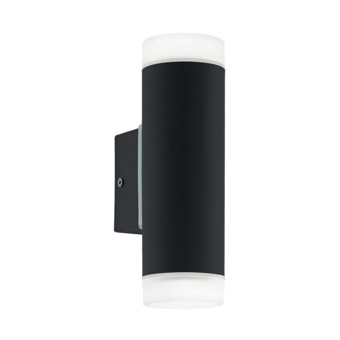 Sort modern up down væglampe plast, Marlies, IP44