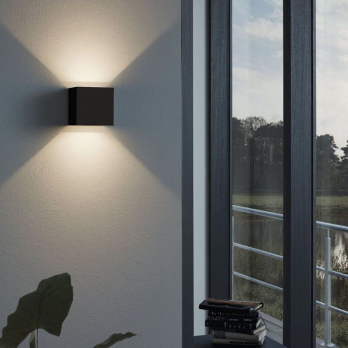 Antracit modern udendørslampe aluminium, Owen, IP54