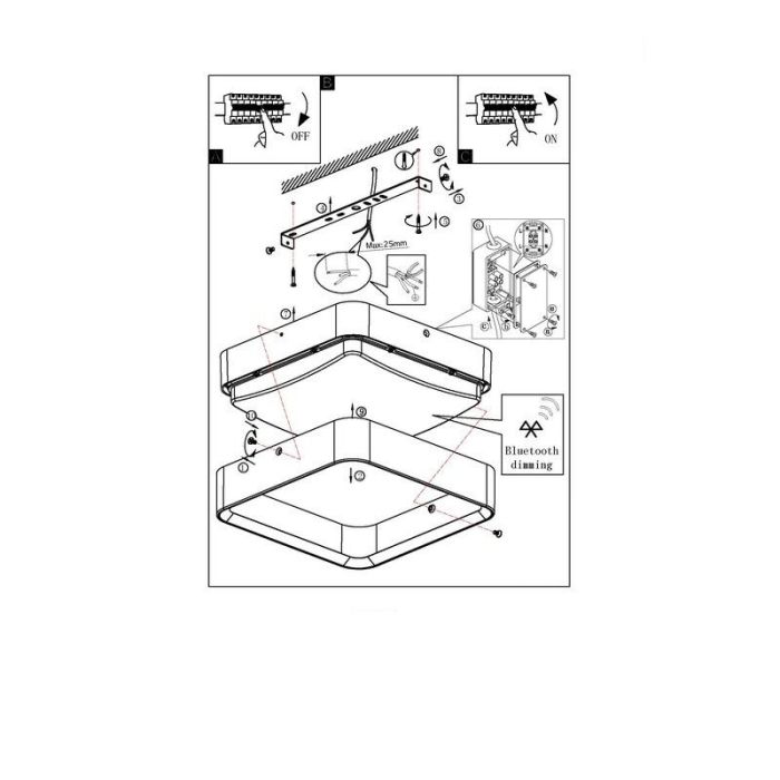 Sort udendørslampe aluminium, Mace, IP44