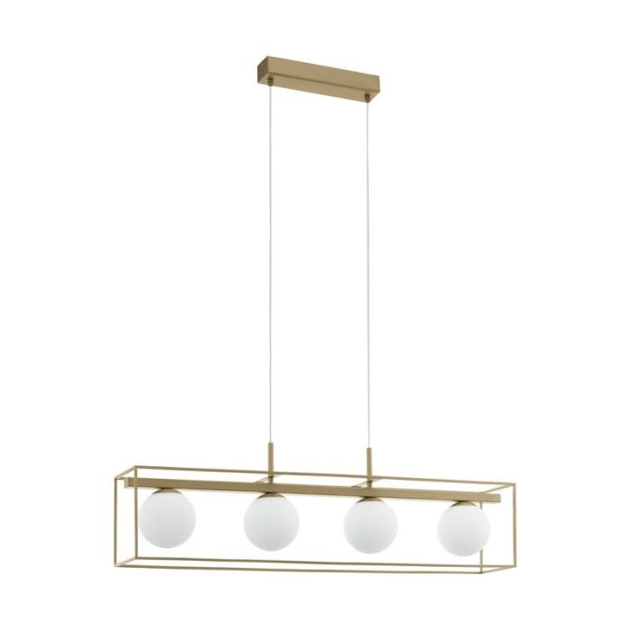Beige klassisk pendler lampe stål, Yorick