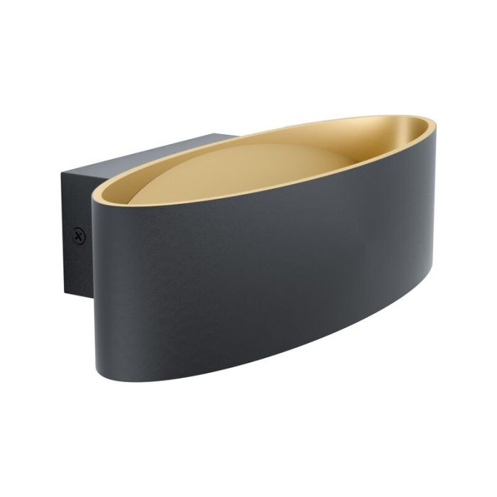 Guld modern væglampe aluminium, Elmar, 10W, 3000K LED