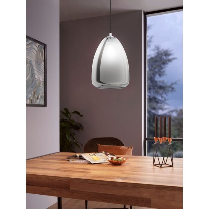 Krom design pendler lampe glas, Fredericus