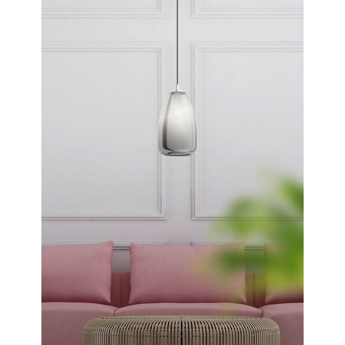 Krom design pendler lampe glas, Fredericus