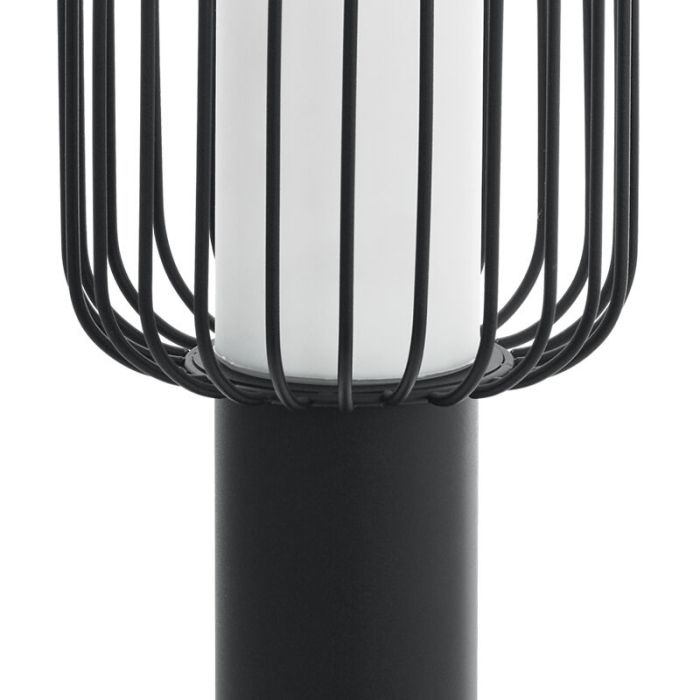 Sort modern udendørslampe stål, Latife, IP44
