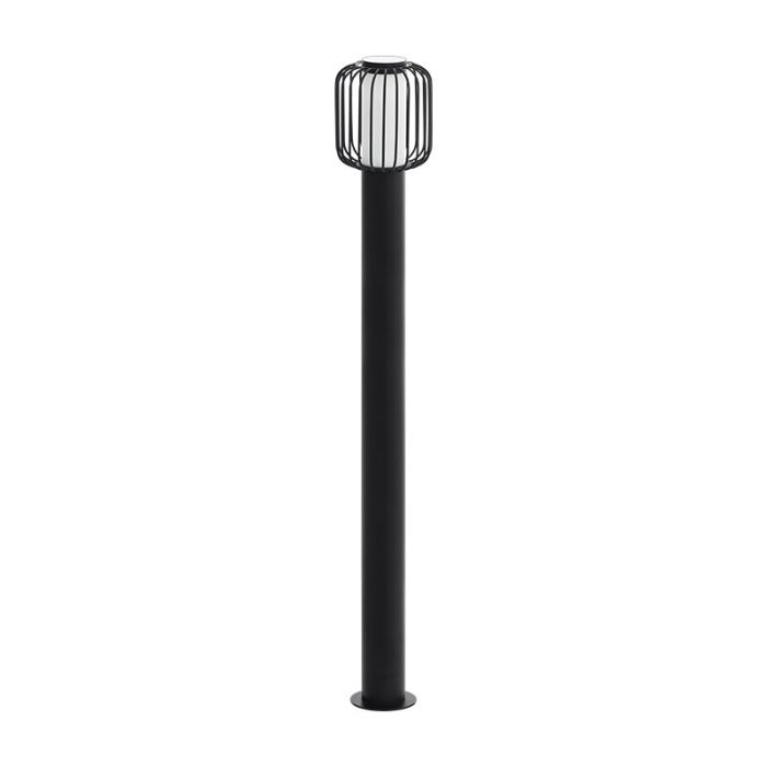 Sort modern udendørslampe stål, Latife, IP44