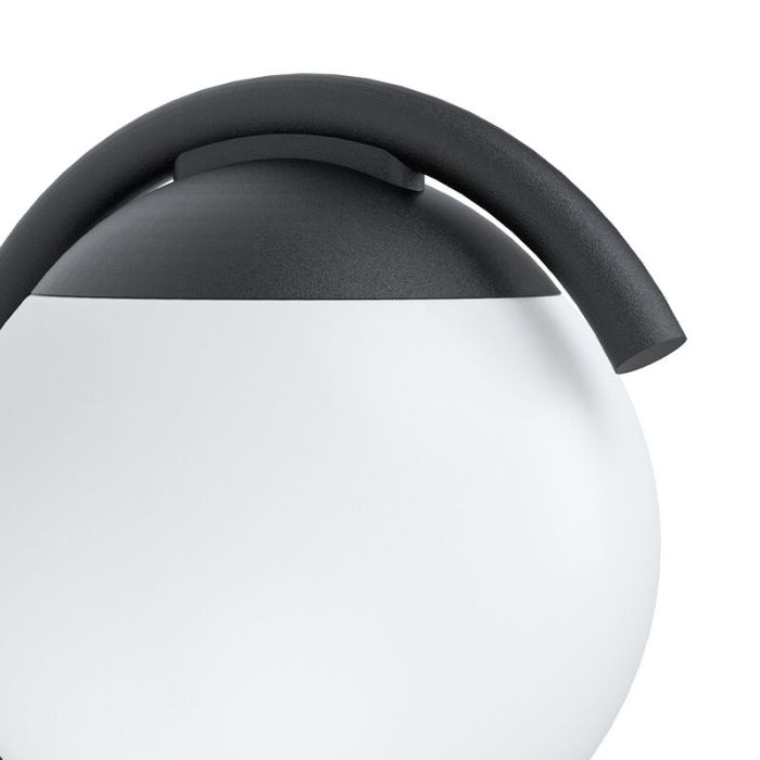 Sort modern udendørslampe stål, Lynne, IP44