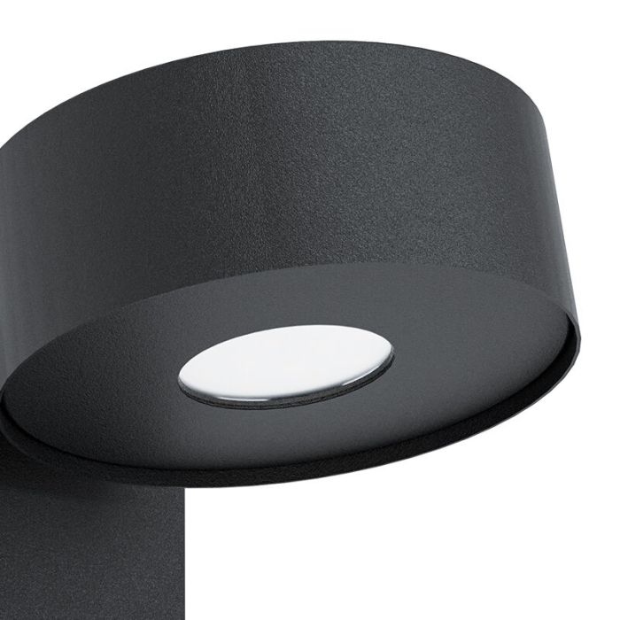 Sort modern udendørslampe stål, Liliana, 6W, 3000K LED, IP44