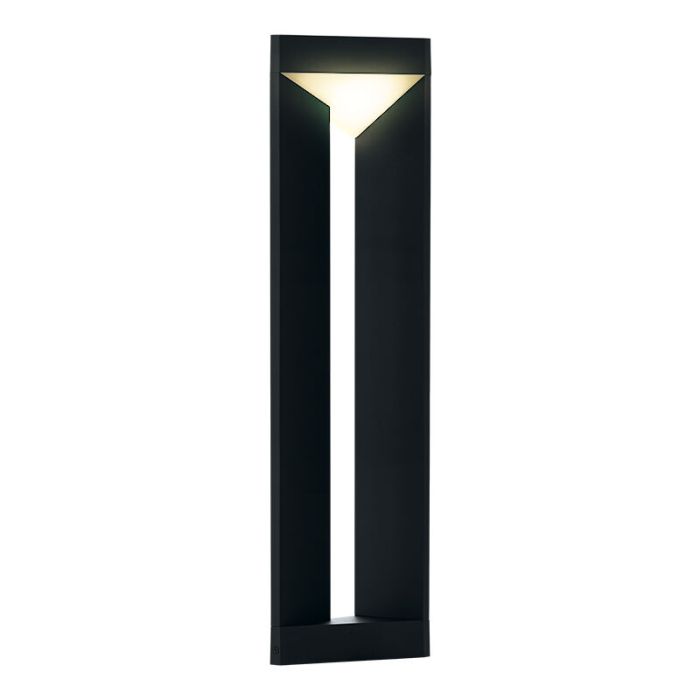 Sort modern udendørslampe aluminium, Lyke, 10W, 3000K LED, IP54