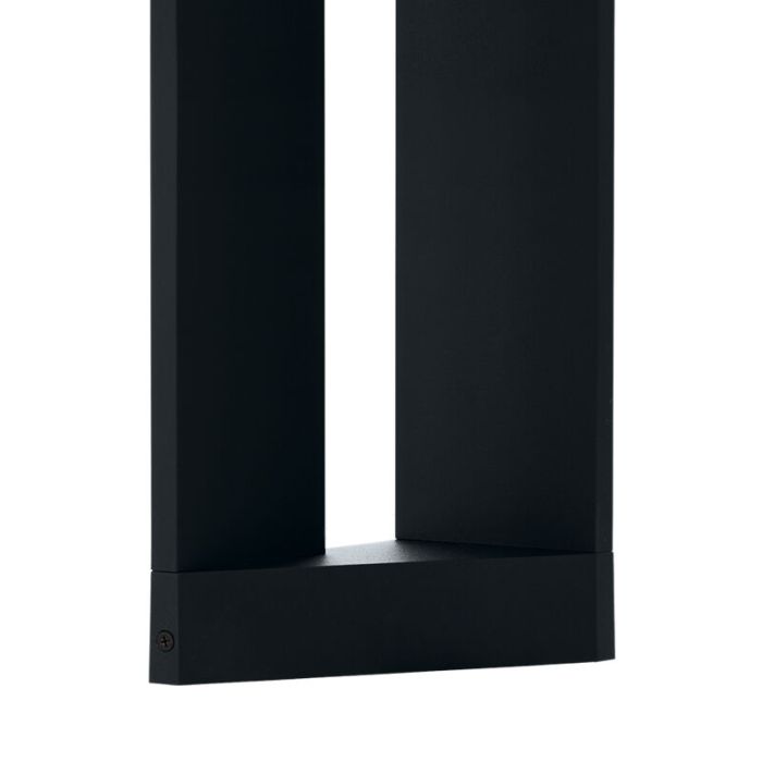 Sort modern udendørslampe aluminium, Lyke, 10W, 3000K LED, IP54