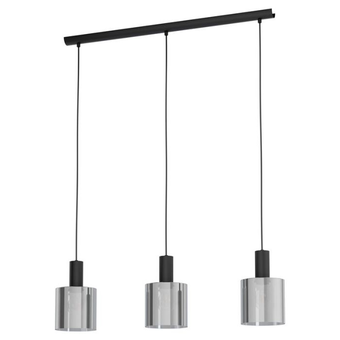 Grå modern pendler lampe glas, Paulina