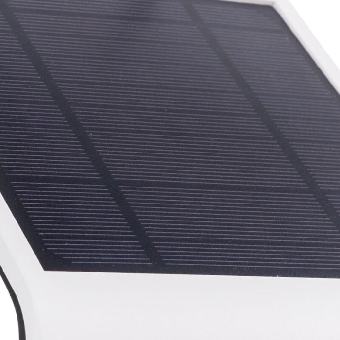Hvid modern udendørs væglampe med bevægelsessensor plast, Lydie, 3,2W, justerbar lysfarve LED, IP54