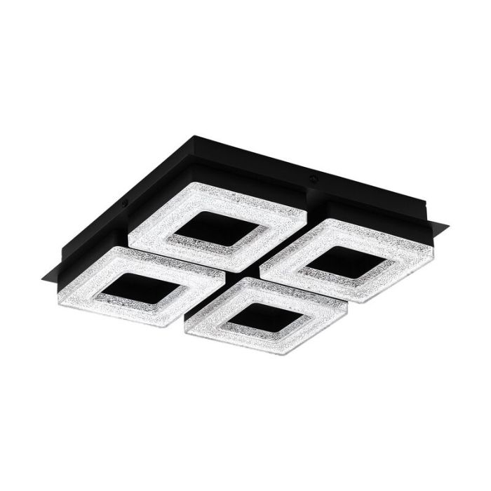 Sort design plafond stål, Arjo, 4W, 3000K LED